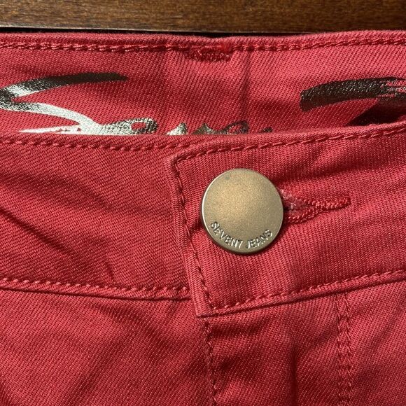 Seven 7 Women's Sunset Cuffed Bermuda Shorts Pink Berry Denim - Picture 6 of 16